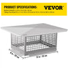 VEVOR Chimney Cap, 8\" x 13\" Flue Caps, 304 Stainless Steel Fireplace Chimney Cover, Adjustable Metal Spark Arrestor with Bolts Screws, Mesh Chimney Flue Cover for Outside Existing Clay Flue Tile
