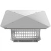 VEVOR Chimney Cap, 8\" x 13\" Flue Caps, 304 Stainless Steel Fireplace Chimney Cover, Adjustable Metal Spark Arrestor with Bolts Screws, Mesh Chimney Flue Cover for Outside Existing Clay Flue Tile