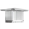 VEVOR Chimney Cap, 8\" x 13\" Flue Caps, 304 Stainless Steel Fireplace Chimney Cover, Adjustable Metal Spark Arrestor with Bolts Screws, Mesh Chimney Flue Cover for Outside Existing Clay Flue Tile