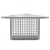 VEVOR Chimney Cap, 8\" x 13\" Flue Caps, 304 Stainless Steel Fireplace Chimney Cover, Adjustable Metal Spark Arrestor with Bolts Screws, Mesh Chimney Flue Cover for Outside Existing Clay Flue Tile