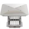 VEVOR Chimney Cap, 8\" x 8\" Flue Caps, 304 Stainless Steel Fireplace Chimney Cover, Adjustable Metal Spark Arrestor with Bolts Screws, Mesh Chimney Flue Cover for Outside Existing Clay Flue Tile