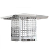 VEVOR Chimney Cap, 8\" x 8\" Flue Caps, 304 Stainless Steel Fireplace Chimney Cover, Adjustable Metal Spark Arrestor with Bolts Screws, Mesh Chimney Flue Cover for Outside Existing Clay Flue Tile