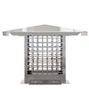 VEVOR Chimney Cap, 8\" x 8\" Flue Caps, 304 Stainless Steel Fireplace Chimney Cover, Adjustable Metal Spark Arrestor with Bolts Screws, Mesh Chimney Flue Cover for Outside Existing Clay Flue Tile