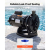 VEVOR Booster Pump 1.5 HP 40 GPM ODP Motor for Pressure Side Pool Cleaners, AC 120V Pool Booster Pump, 140 ft Max Head, NPT 3/4 in Inlet/Outlet, Wide Compatibility, Quick Connect Easy Installation