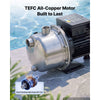 VEVOR Booster Pump 1.5 HP 24 GPM TEFC Motor for Pressure Side Pool Cleaners, AC 120V Pool Booster Pump, 200 ft Max Head, NPT 1 in Inlet/Outlet, Wide Compatibility, Easy Install with Quick Connect Kit