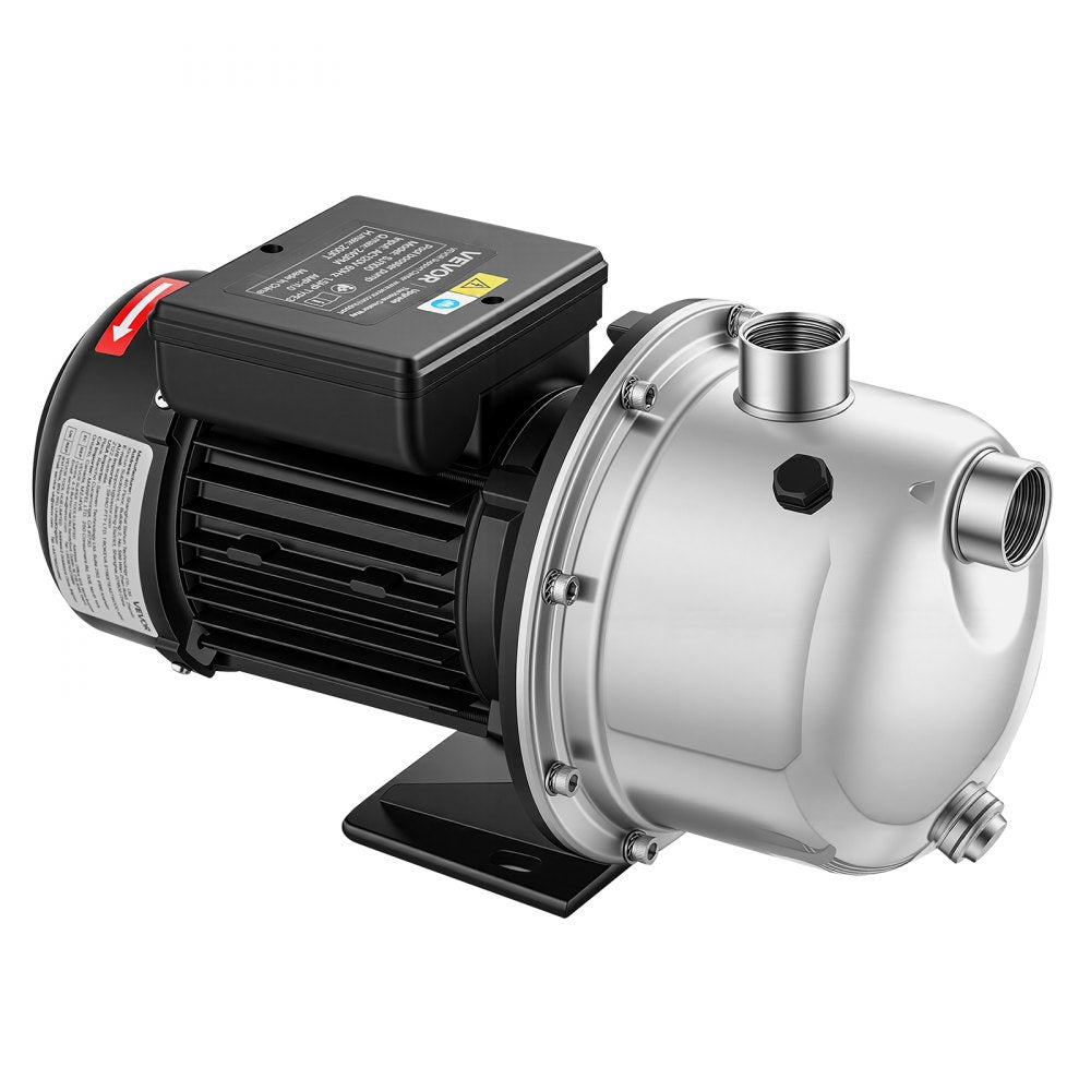 VEVOR Booster Pump 1.5 HP 24 GPM TEFC Motor for Pressure Side Pool Cleaners, AC 120V Pool Booster Pump, 200 ft Max Head, NPT 1 in Inlet/Outlet, Wide Compatibility, Easy Install with Quick Connect Kit