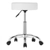 VEVOR Rolling Stool with Wheels, 450 LBS Weight Capacity Round Rolling Stool Chair, Height Adjustable Thickened PU Leather Swivel Stool for Salon, Spa, Massage, Tattoo, Clinic, White