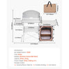 VEVOR Outdoor 2-Tier Kitchen with Zippered Bag, Portable Folding Cook Table for BBQ, Party and Camping, Brown