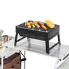 VEVOR Outdoor 2-Tier Kitchen with Zippered Bag, Portable Folding Cook Table for BBQ, Party and Camping, Brown