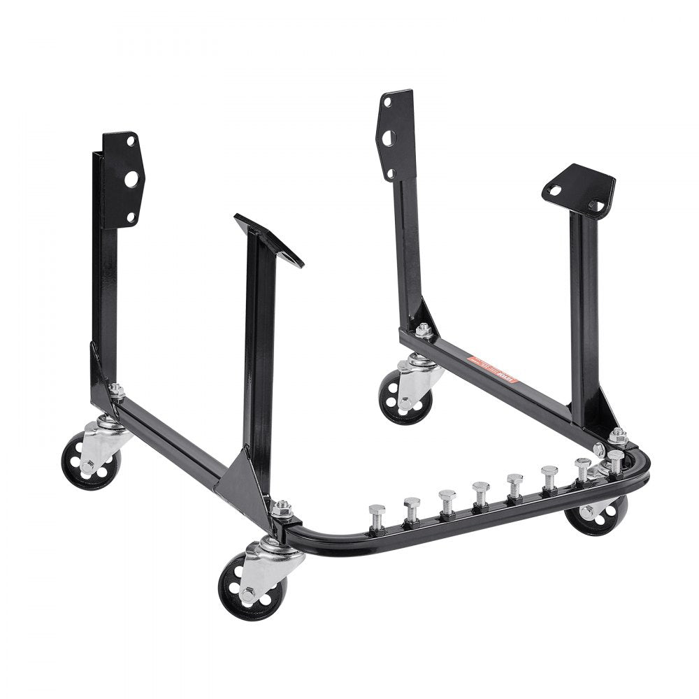 VEVOR Engine Stand, 750 LBS Load Capacity Engine Motor Stand, Heavy-Duty Steel Motor Holder with 4 Swivel Casters and 4 Hook Positions, Suitable for BB-CHEVY and GEN-1 SB-CHEVY Engines
