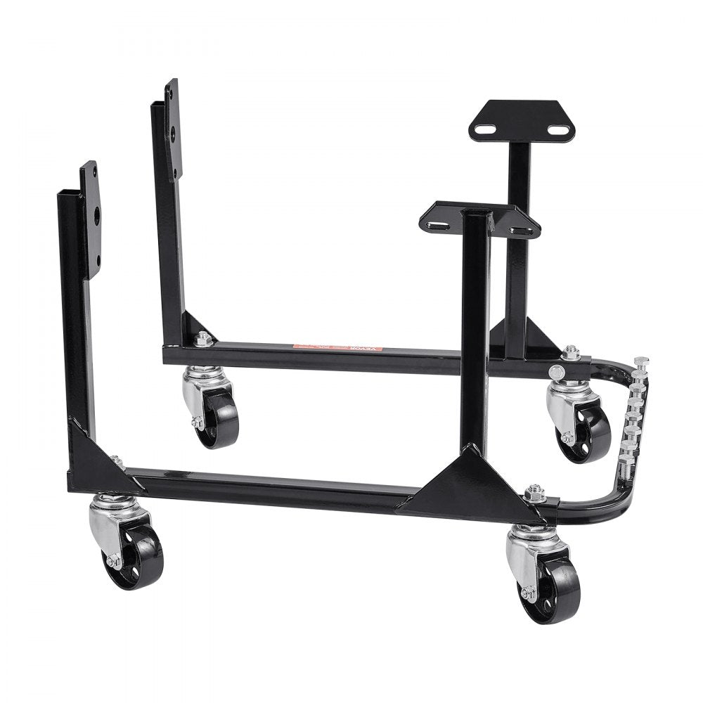 VEVOR Engine Stand, 750 LBS Load Capacity Engine Motor Stand, Heavy-Duty Steel Motor Holder with 4 Swivel Casters and 4 Hook Positions, Suitable for BB-CHEVY and GEN-1 SB-CHEVY Engines