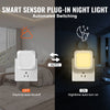 VEVOR LED Night Light, 2 Pack Plug in LED Night Light, 0.6 W 3000k Soft White Light, with Dusk-to-Dawn Light Sensor, for Bedroom, Bathroom, Hallway