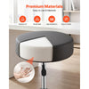 VEVOR Rolling Stool with Wheels, 500 lbs Weight Capacity, Height Adjustable, Quiet Casters, Thick Cushion Ergonomic PU Leather Seat, 360° Swivel Round Rolling Stool Chair for Salon, Clinic, Black