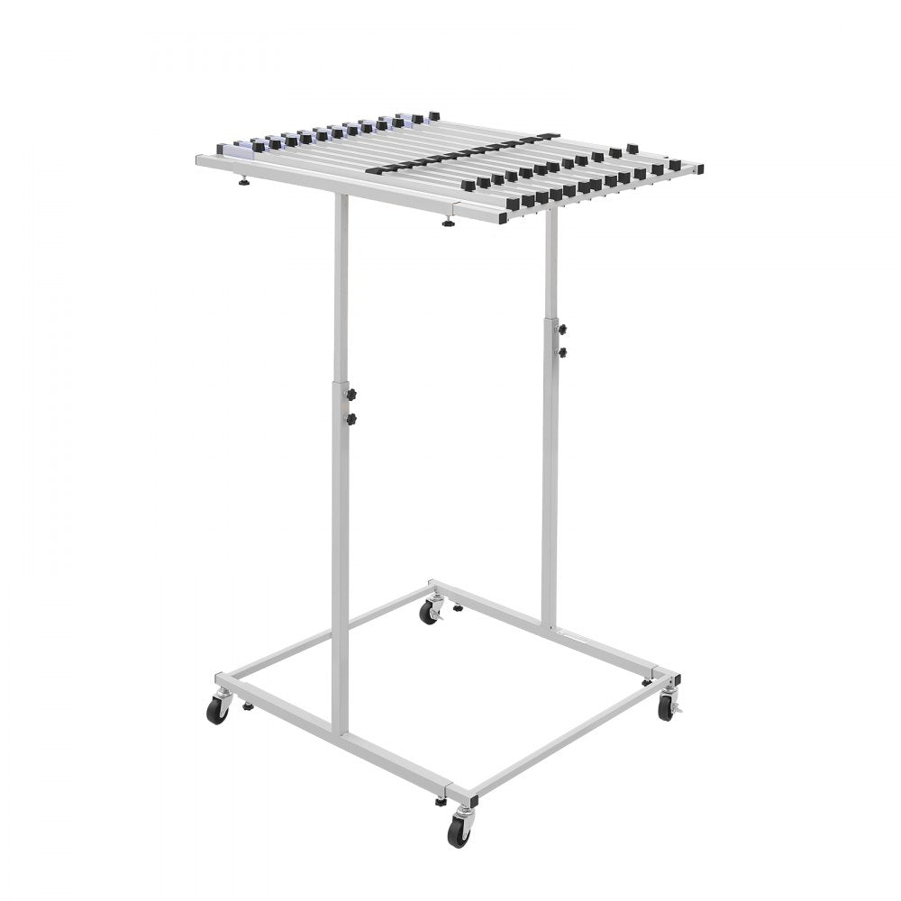 VEVOR Blueprint Storage Rack, Steel, Mobile Adjustable Blueprint Holder, Vertical Drawing Rack with Wheels, File Storage Organizer Stand, for Construction Plans Posters Home Office, Without Clamps