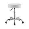VEVOR Rolling Stool with Wheels, 500 lbs Weight Capacity, Height Adjustable, Thick Cushion Ergonomic PU Leather Seat, 360° Swivel Round Rolling Stool Chair for Salon, Spa, Clinic, Medical, White