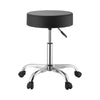 VEVOR Rolling Stools with Wheels, Set of 2, 500 lbs Weight Capacity, Height Adjustable, Thick Cushion Ergonomic PU Leather Seat, 360° Swivel Round Rolling Stool Chair for Salon, Spa, Clinic, Black