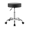 VEVOR Rolling Stools with Wheels, Set of 2, 500 lbs Weight Capacity, Height Adjustable, Thick Cushion Ergonomic PU Leather Seat, 360° Swivel Round Rolling Stool Chair for Salon, Spa, Clinic, Black