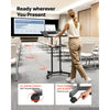 VEVOR Podium Stand, Adjustable Height Steel Lectern Mobile Laptop Desk, for Schools, Churches and Events, 40-49 inch, Portable Presentation Lectern Stand with 0-30° Tilt Top and 2-Position Shelf