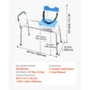 VEVOR Sliding Shower Chair, 400 lbs Tub Transfer Bench for Bathtub with Swivel Seat, Padded Shower Bench with Arms and Backrest, Height Adjustable for Handicap, Adults, Seniors, Elderly and Disabled