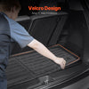 VEVOR Cargo Mats Compatible with 2016-2022 & 2023-2024 Honda Pilot, Custom Fit TPE Cargo Liner Set for SUVs, Trunk and Back Seat Protector Replacement, Black, Trunk Mat and Backrest Mats