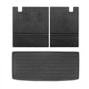 VEVOR Cargo Mats Compatible with 2016-2022 & 2023-2024 Honda Pilot, Custom Fit TPE Cargo Liner Set for SUVs, Trunk and Back Seat Protector Replacement, Black, Trunk Mat and Backrest Mats