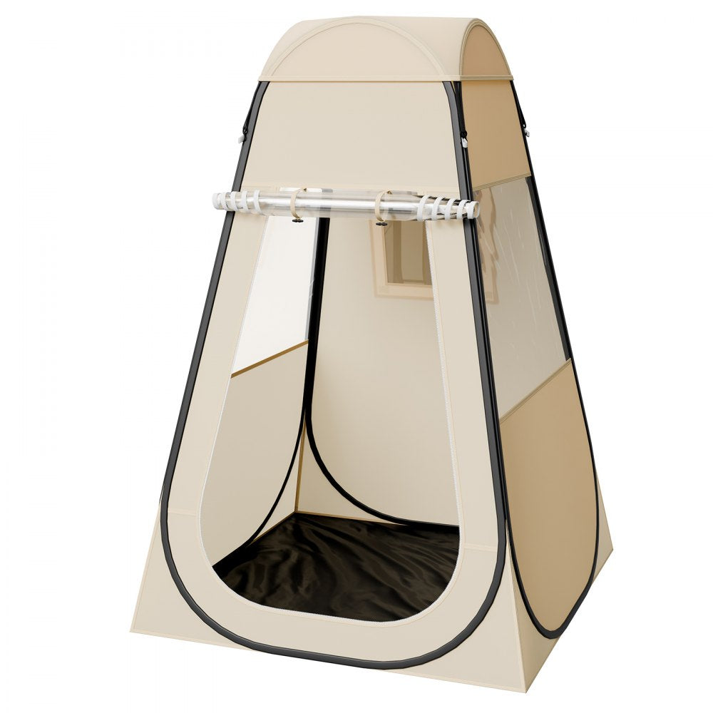 VEVOR Pop up Sports Tent, 47x47 in Clear Bubble Tent for 1 Person, Waterproof Outdoor Pod with Floor Mat & Top Cover, Garden Igloo Dome Tents Camping Shelter for Events Fishing Cheering