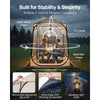 VEVOR Pop up Sports Tent, 50x50 in Clear Bubble Tent for 1 Person, Waterproof Outdoor Pod with Floor Mat & Top Cover, Garden Igloo Dome Tents Camping Shelter for Events Fishing Cheering