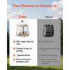 VEVOR Pop up Sports Tent, 50x50 in Clear Bubble Tent for 1 Person, Waterproof Outdoor Pod with Floor Mat & Top Cover, Garden Igloo Dome Tents Camping Shelter for Events Fishing Cheering