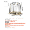 VEVOR Pop up Sports Tent, 50x50 in Clear Bubble Tent for 1 Person, Waterproof Outdoor Pod with Floor Mat & Top Cover, Garden Igloo Dome Tents Camping Shelter for Events Fishing Cheering