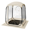 VEVOR Pop up Sports Tent, 50x50 in Clear Bubble Tent for 1 Person, Waterproof Outdoor Pod with Floor Mat & Top Cover, Garden Igloo Dome Tents Camping Shelter for Events Fishing Cheering