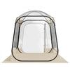 VEVOR Pop up Sports Tent, 63x63 in Clear Bubble Tent for 2-4 Persons, Waterproof Outdoor Pod with Floor Mat & Top Cover, Garden Igloo Dome Tents Camping Shelter for Events Fishing Cheering