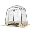 VEVOR Pop up Sports Tent, 63x63 in Clear Bubble Tent for 2-4 Persons, Waterproof Outdoor Pod with Floor Mat & Top Cover, Garden Igloo Dome Tents Camping Shelter for Events Fishing Cheering