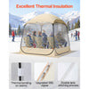 VEVOR Pop up Sports Tent, 72x72 in Clear Bubble Tent for 2-4 Persons, Waterproof Outdoor Pod with Floor Mat & Top Cover, Garden Igloo Dome Tents Camping Shelter for Events Fishing Cheering