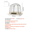 VEVOR Pop up Sports Tent, 72x72 in Clear Bubble Tent for 2-4 Persons, Waterproof Outdoor Pod with Floor Mat & Top Cover, Garden Igloo Dome Tents Camping Shelter for Events Fishing Cheering