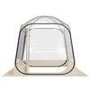 VEVOR Pop up Sports Tent, 72x72 in Clear Bubble Tent for 2-4 Persons, Waterproof Outdoor Pod with Floor Mat & Top Cover, Garden Igloo Dome Tents Camping Shelter for Events Fishing Cheering