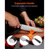 VEVOR Kitchen Knife Set with Block and Sharpener, 15 Piece High Carbon Stainless Steel Knife Set, Rust-Resistant Kitchen Cutlery with Ergonomic Handle, Sharpening Rod & Premium Wooden Block, for Home