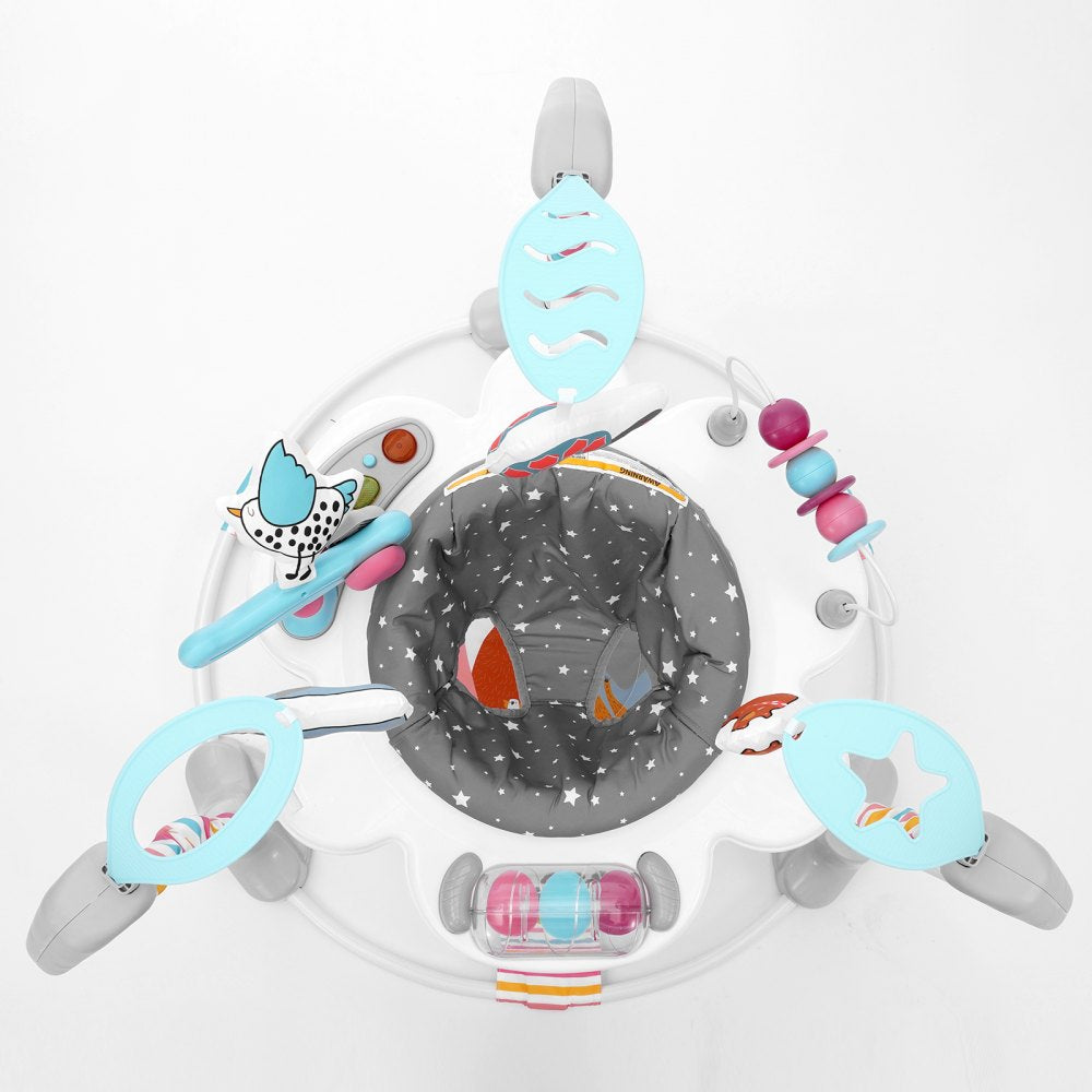 VEVOR Baby Bouncer, Baby Activity Center 360° Rotation & Adjustable Height, Toddler Play Jumper with Developmental Toys, Music Lights Sounds, Baby SpaceSaver Jumperoo For Age 6 Months and Up