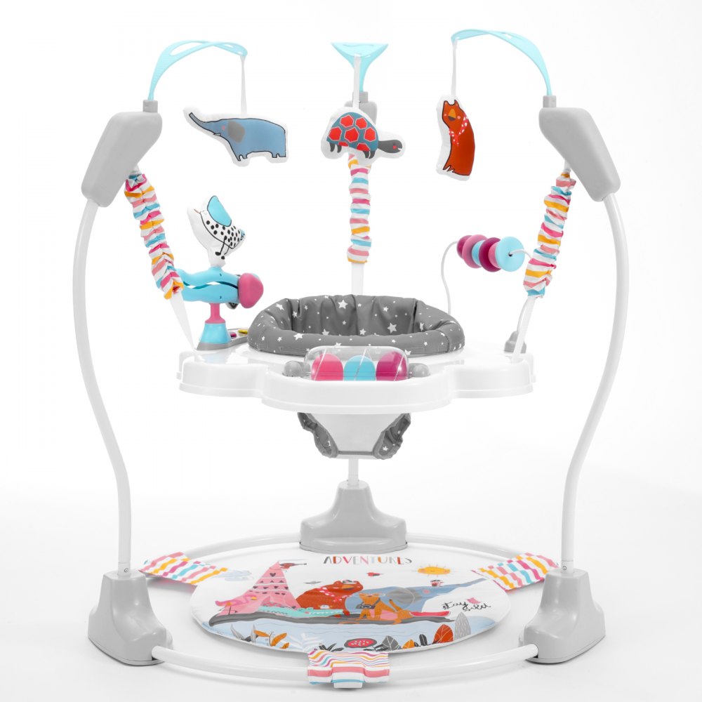 VEVOR Baby Bouncer, Baby Activity Center 360° Rotation & Adjustable Height, Toddler Play Jumper with Developmental Toys, Music Lights Sounds, Baby SpaceSaver Jumperoo For Age 6 Months and Up