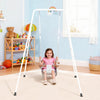 VEVOR Toddler Swing and Jumper, 2 in 1 Swing Set and Bouncer, Soft Cushion with Foldable A-Frame Metal Stand, Heavy-Duty Thick Ropes, Easy to Install and Store, for Indoor or Outdoor Play, Gray