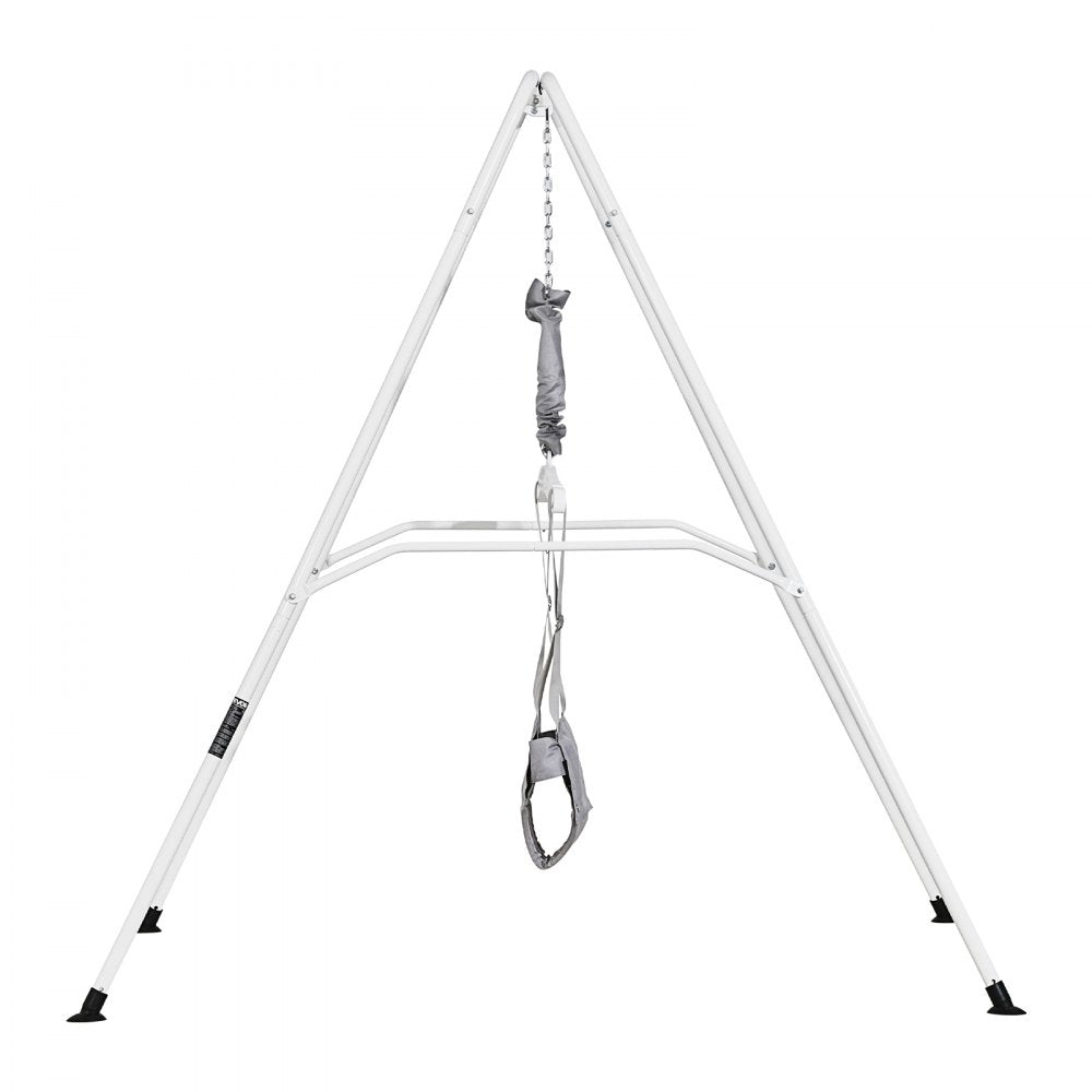 VEVOR Toddler Swing and Jumper, 2 in 1 Swing Set and Bouncer, Soft Cushion with Foldable A-Frame Metal Stand, Heavy-Duty Thick Ropes, Easy to Install and Store, for Indoor or Outdoor Play, Gray