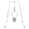 VEVOR Toddler Swing and Jumper, 2 in 1 Swing Set and Bouncer, Soft Cushion with Foldable A-Frame Metal Stand, Heavy-Duty Thick Ropes, Easy to Install and Store, for Indoor or Outdoor Play, Gray