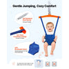 VEVOR Toddler Swing and Jumper, 2 in 1 Swing Set and Bouncer, Thick Plastic Seat with Foldable A-Frame Metal Stand, Reinforced with 4 Sandbags, Easy to Install and Store, for Indoor or Outdoor Play