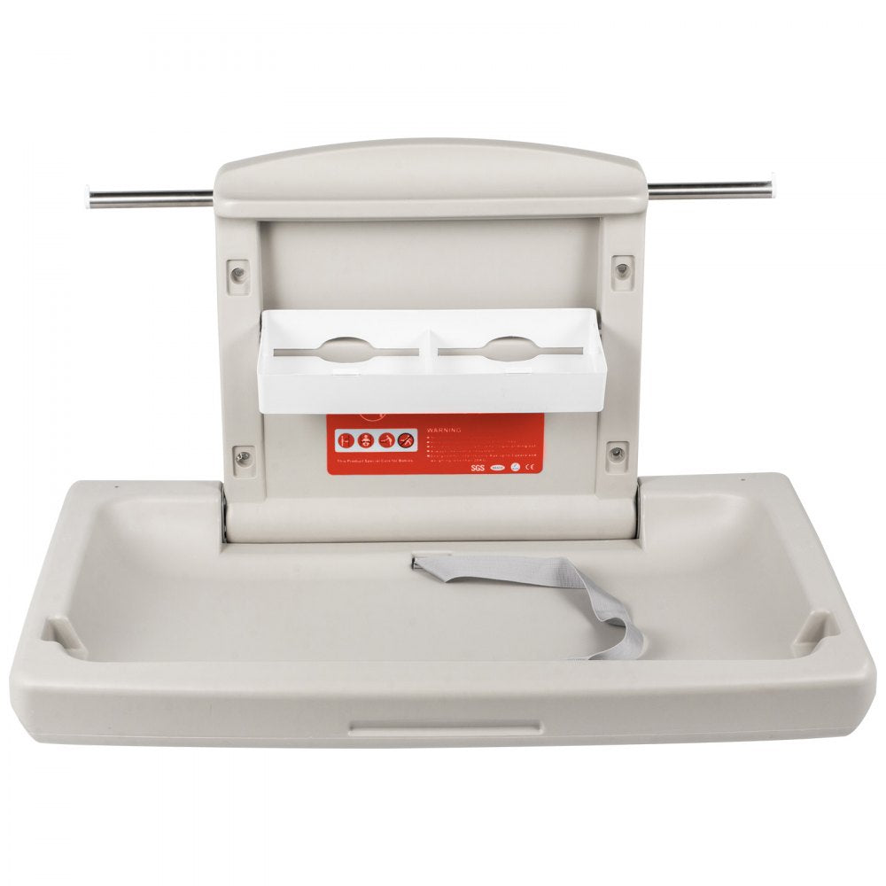 VEVOR Horizontal Baby Changing Table Wall-mounted Baby Diaper Changing Station Vertical Fold Down Baby Changing Table