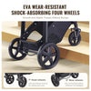 VEVOR Travel System Stroller with Infant Bassinet, 2-in-1 Baby Cradle Stroller Combo, Reversible Seat, Easy One-button Folding, EVA Tires with Brake Aluminum Stroller Carseat Combo Set (White)