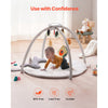 VEVOR Baby Play Gym Mat, Tummy Time Mat with 5 Sensory Toys, Baby Activity Mat with Light-up Musical Duck Toy for 0-18 Months Newborn Infant, Baby Essential Gift for Sensory & Motor Skill Development