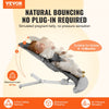 VEVOR Baby Bouncer, Folding Bouncer Seat for Babies 0-9 Months, Newborn Bouncer Chair with 2 Reclining Angles & 3-Point Harness, Portable Infant Rocker with Carrying Bag for Indoor Outdoor, Dark Gray