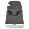 VEVOR Baby Bouncer, Folding Bouncer Seat for Babies 0-9 Months, Newborn Bouncer Chair with 2 Reclining Angles & 3-Point Harness, Portable Infant Rocker with Carrying Bag for Indoor Outdoor, Dark Gray
