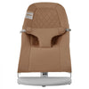 VEVOR Baby Bouncer, Folding Bouncer Seat for Babies 0-9 Months, Newborn Bouncer Chair with 2 Reclining Angles & 3-Point Harness, Portable Infant Rocker with Carrying Bag for Indoors Outdoors, Camel