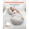 VEVOR Pregnancy Pillow, C-Shaped Full Body Maternity Pillow for Sleeping, Ultra-Soft and Breathable Pregnant Support Pillows with Removable & Washable Cover, Perfect for Back, Belly, Hip, Legs Relief