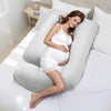 VEVOR Pregnancy Pillow, G-Shaped Maternity Pillow for Sleeping, Full-Body Support Pillow with Removable & Washable Cover, Soft and Breathable Pregnancy Body Pillows for Back, Belly, Hips, Legs Relief